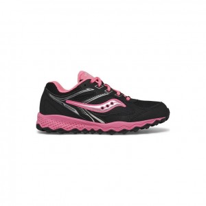 Saucony Cohesion TR14 Lace Big Kids' Sneakers Black / Pink | NEW ZEALAND MGCVR