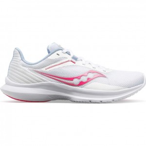 Saucony Convergence Women's Running Shoes White / Pink | NZ KZJNH