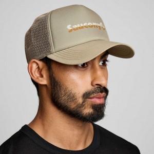 Saucony Foamie Men's Trucker Hats Olive | NZ KJUOX