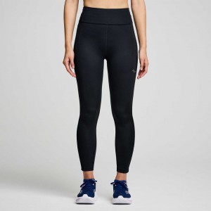 Saucony Fortify Crop Women's Tight Black | NEW ZEALAND ZGTKL