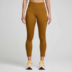 Saucony Fortify Viz Women's Tight Brown | NZ MZSFW