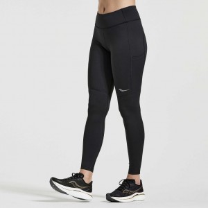 Saucony Fortify Women's Tight Black | NEW ZEALAND MEXSR