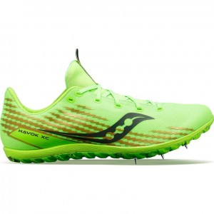 Saucony Havok XC 3 Flat Women's Running Shoes Green | NZ AUBCR