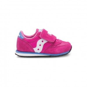 Saucony Jazz Hook & Loop Big Kids' Sneakers Pink | NZ IJMBS