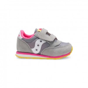 Saucony Jazz Hook & Loop Big Kids' Sneakers Grey | NEW ZEALAND GMYCH