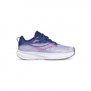 Saucony Ride 15 Big Kids' Sneakers Purple / Indigo | NEW ZEALAND NXPJD