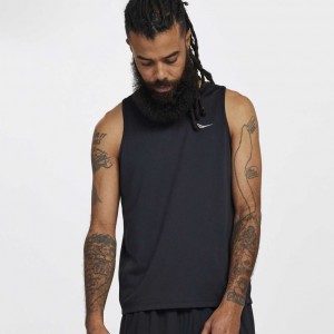 Saucony Stopwatch Men's Singlet Black | NZ PHEFS