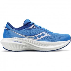 Saucony Triumph 21 Women's Running Shoes Blue | NZ HTOJA