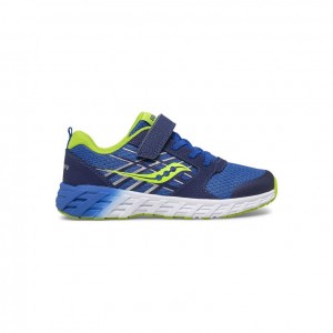 Saucony Wind 2.0 A/C Big Kids' Sneakers Blue | NEW ZEALAND GFJDM