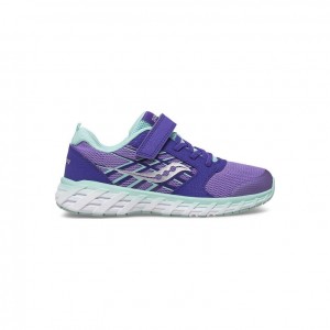 Saucony Wind 2.0 A/C Big Kids' Sneakers Purple | NZ SQIZK