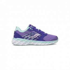 Saucony Wind 2.0 Lace Big Kids' Sneakers Purple | NEW ZEALAND HTVCF