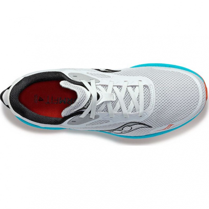 Saucony Axon 3 Men's Running Shoes Grey / Turquoise | NZ IGLQT