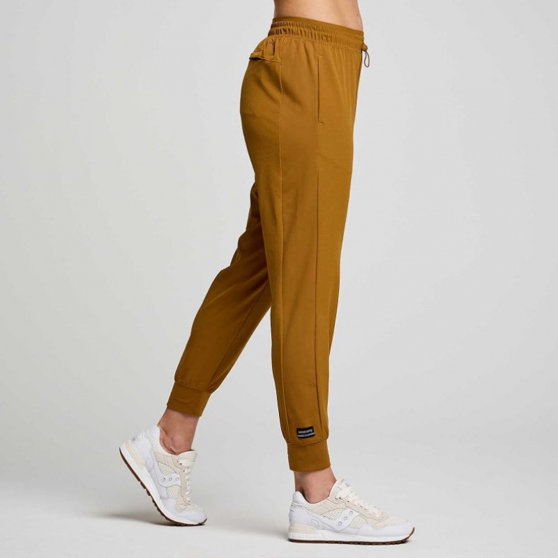 Saucony Boston Woven Women's Jogger Brown | NEW ZEALAND FLKNS