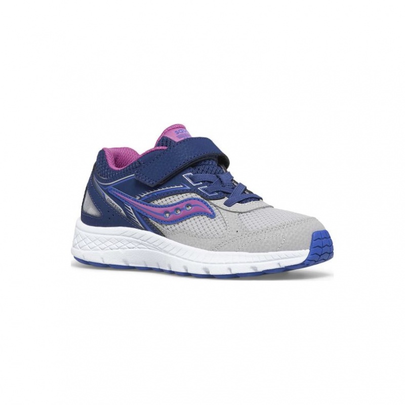 Saucony Cohesion 14 A/C Big Kids' Sneakers Navy / Grey | NZ GTYHR