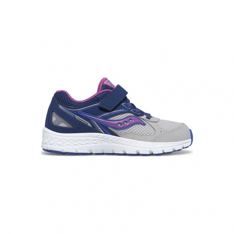 Saucony Cohesion 14 A/C Big Kids\' Sneakers Navy / Grey | NZ GTYHR