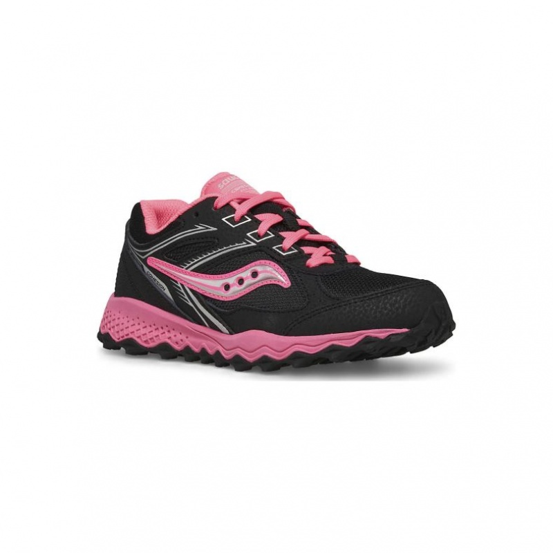 Saucony Cohesion TR14 Lace Big Kids' Sneakers Black / Pink | NEW ZEALAND MGCVR