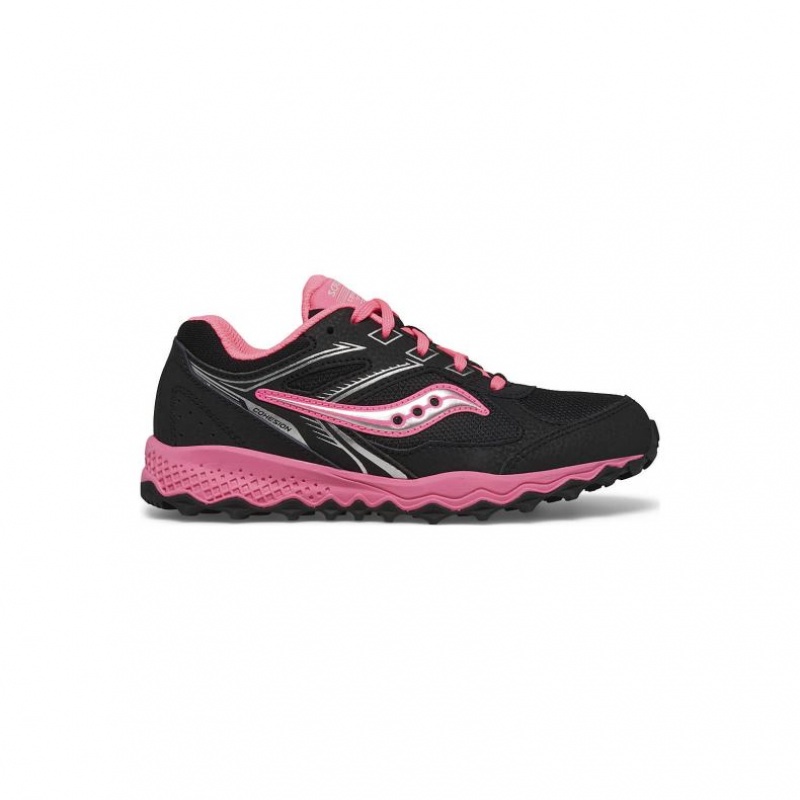 Saucony Cohesion TR14 Lace Big Kids\' Sneakers Black / Pink | NEW ZEALAND MGCVR