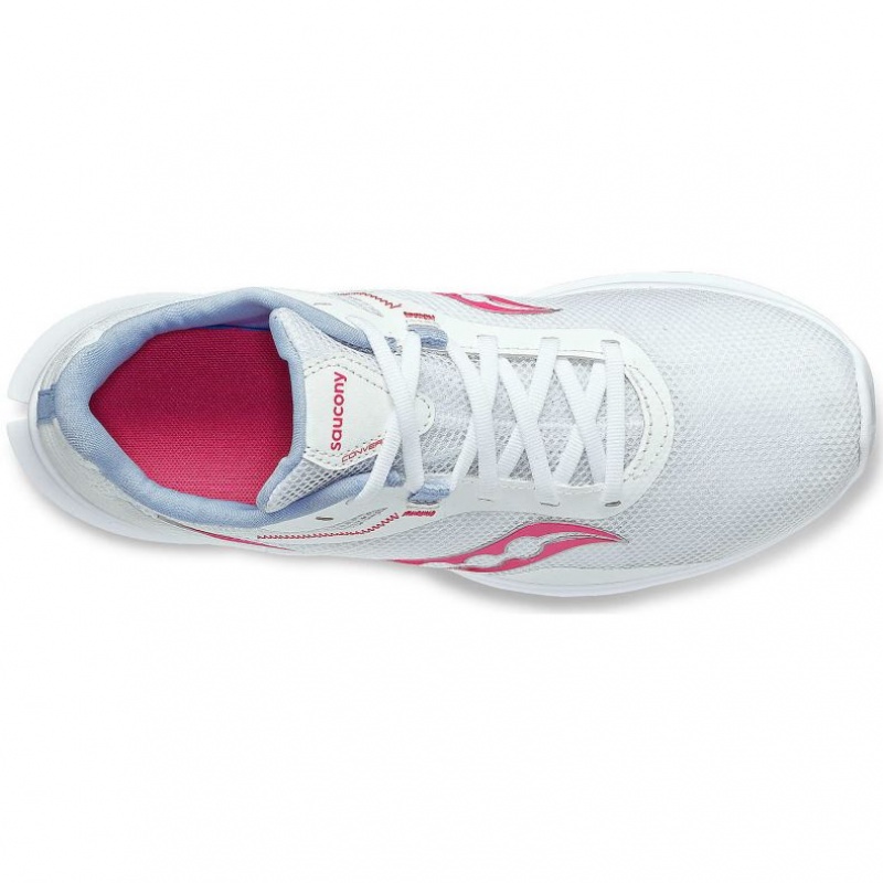 Saucony Convergence Women's Running Shoes White / Pink | NZ KZJNH