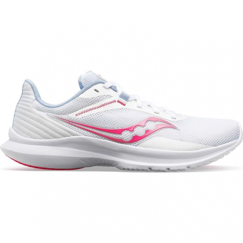 Saucony Convergence Women\'s Running Shoes White / Pink | NZ KZJNH