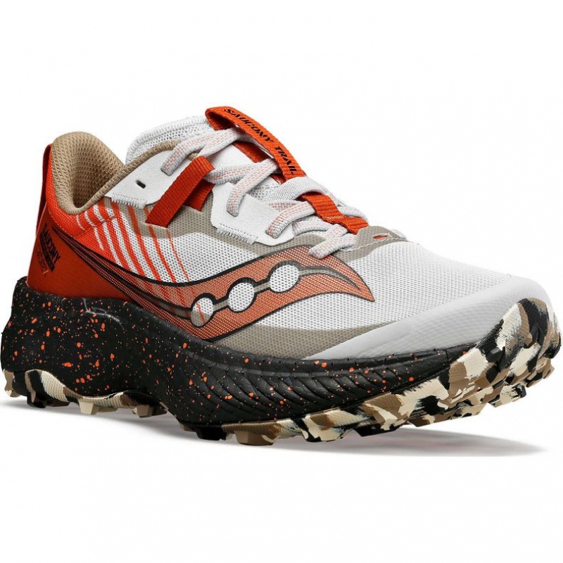 Saucony Endorphin Edge Women's Trail Running Shoes White / Red | NEW ZEALAND KLTRN