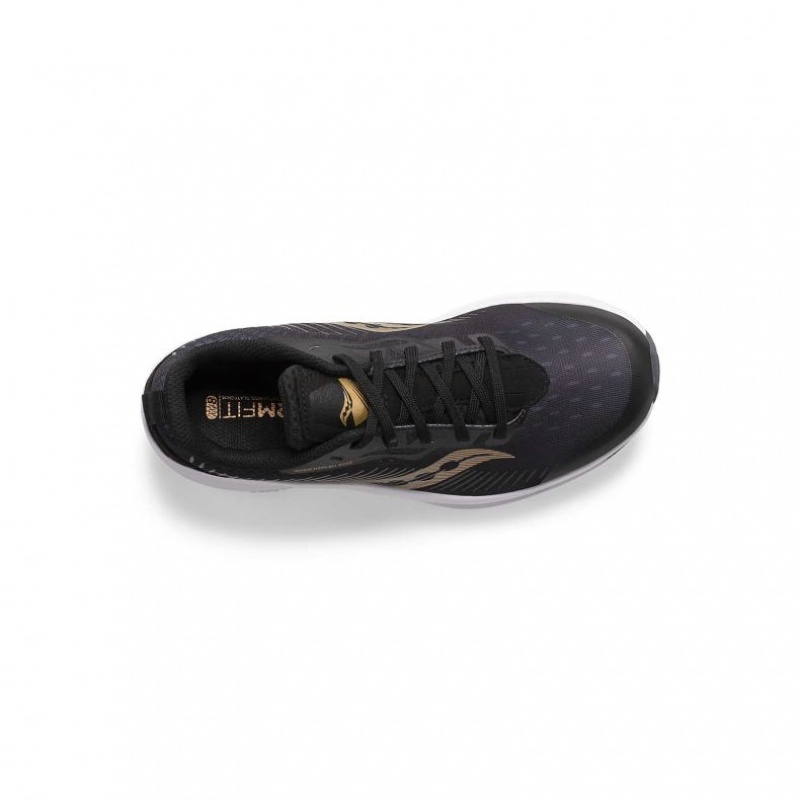 Saucony Endorphin KDZ Big Kids' Sneakers Black / Gold | NZ MVABT