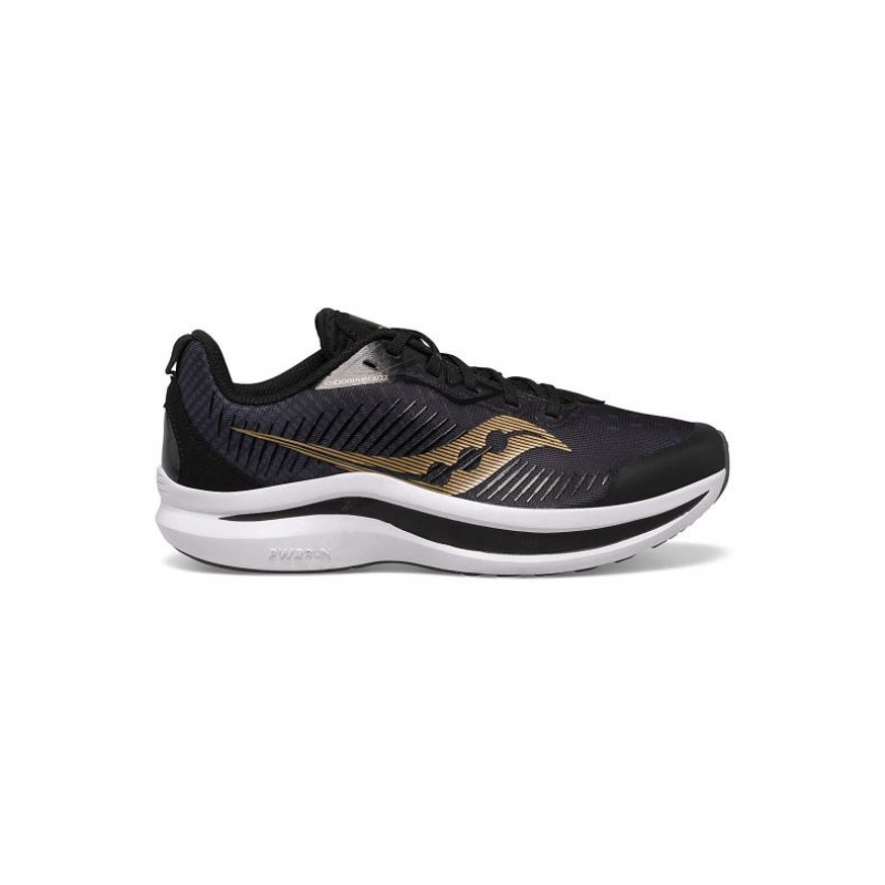 Saucony Endorphin KDZ Big Kids\' Sneakers Black / Gold | NZ MVABT