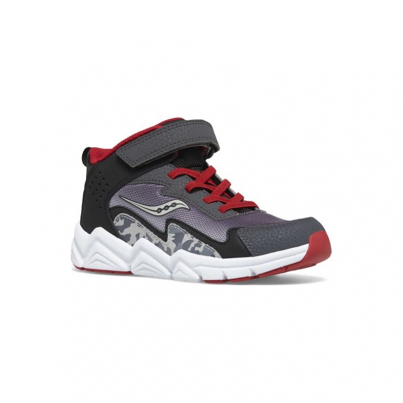 Saucony Flash Mid A/C Big Kids' Sneakers Grey | NEW ZEALAND ZLOFD