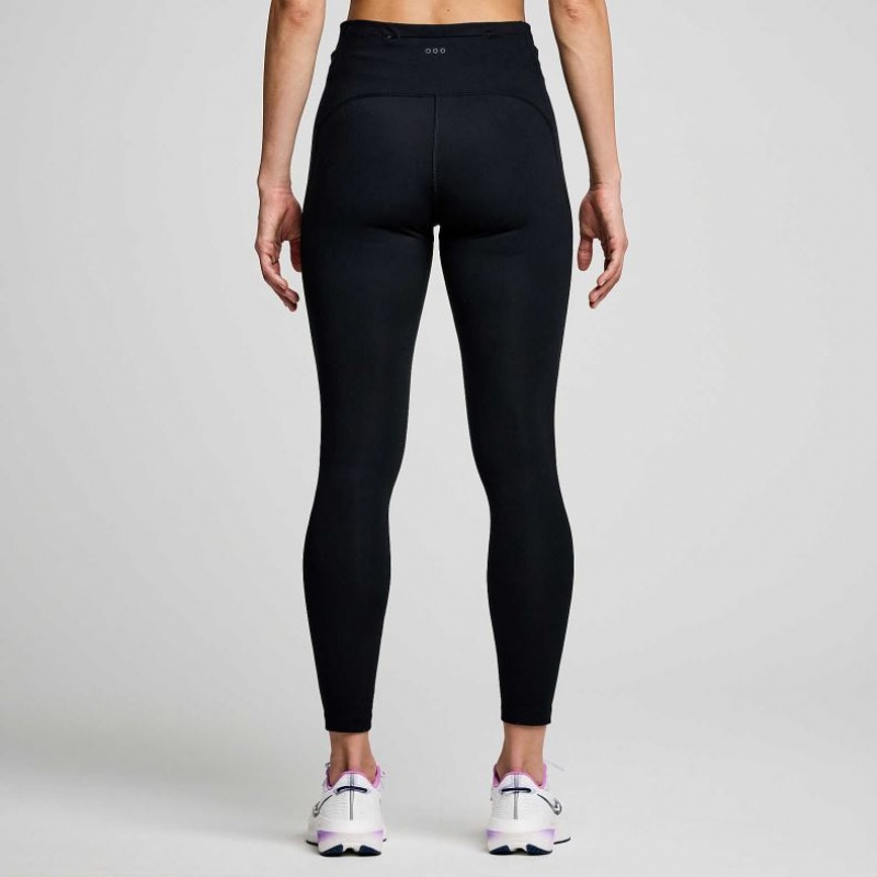 Saucony Fortify 7/8 Women's Tight Black | NZ SEGXZ