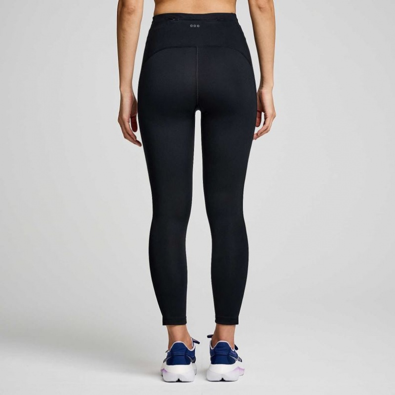 Saucony Fortify Crop Women's Tight Black | NEW ZEALAND ZGTKL