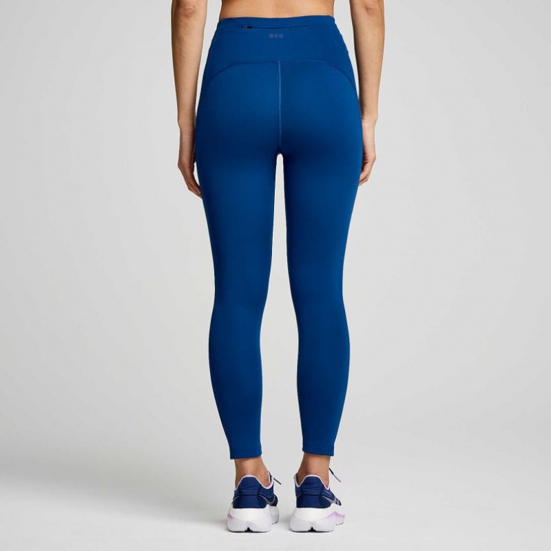 Saucony Fortify Crop Women's Tight Indigo | NZ LDWGT