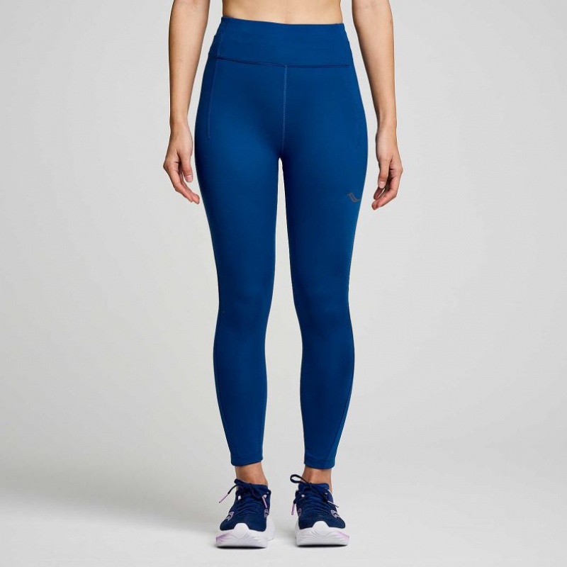 Saucony Fortify Crop Women\'s Tight Indigo | NZ LDWGT