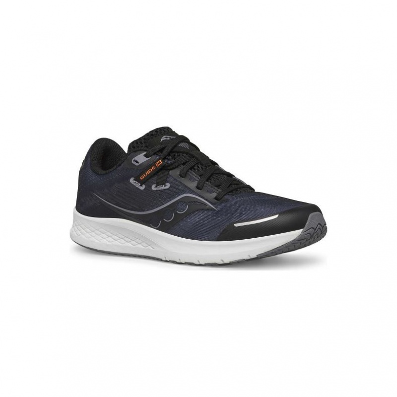 Saucony Guide 16 Big Kids' Sneakers Black | NEW ZEALAND XTIHW