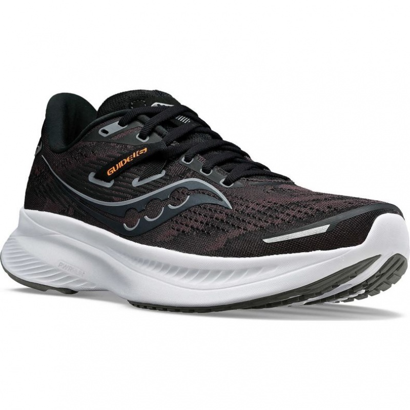 Saucony Guide 16 Men's Running Shoes Black | NEW ZEALAND SUHDV