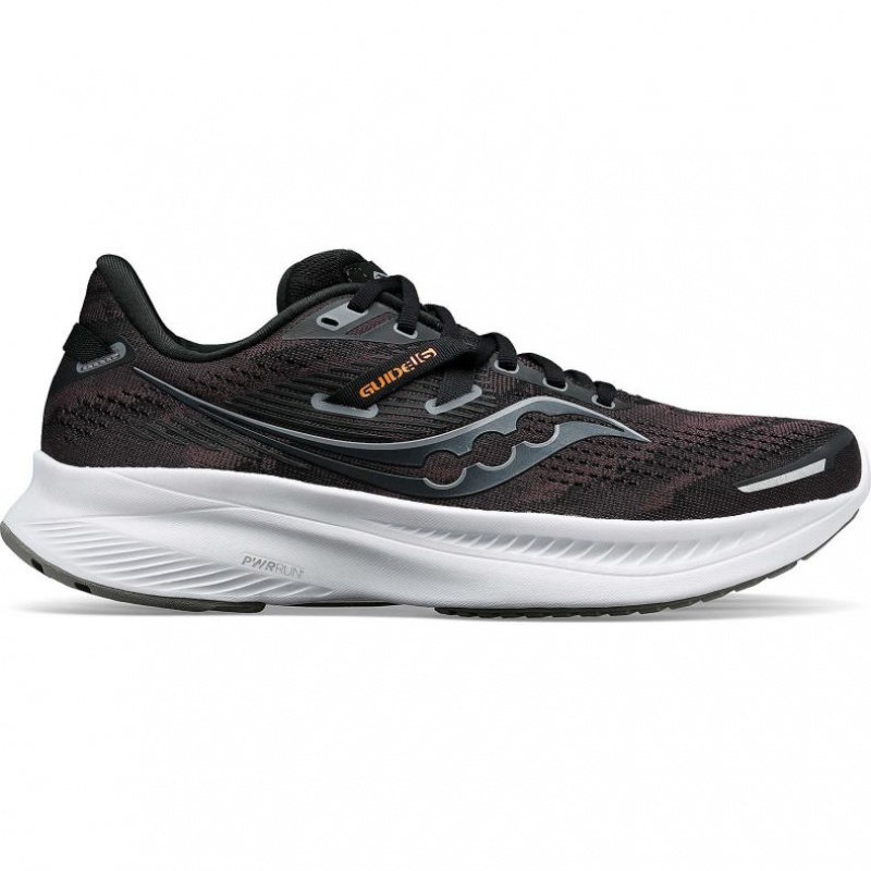 Saucony Guide 16 Men\'s Running Shoes Black | NEW ZEALAND SUHDV