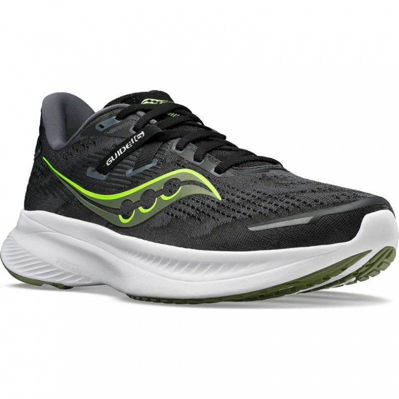 Saucony Guide 16 Men's Running Shoes Black | NZ NIKXS