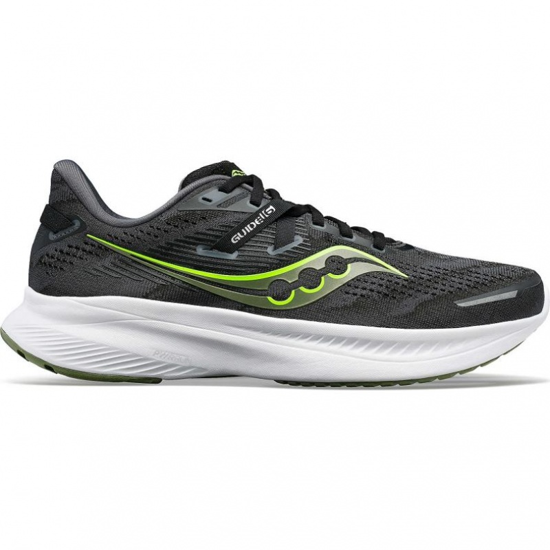 Saucony Guide 16 Men\'s Running Shoes Black | NZ NIKXS