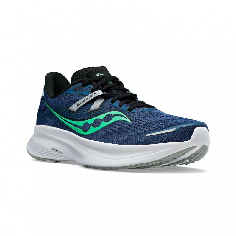 Saucony Guide 16 Men's Running Shoes Blue | NZ OTJCL