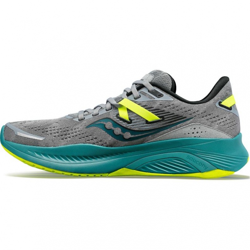 Saucony Guide 16 Men's Running Shoes Grey / Turquoise | NEW ZEALAND UFXLS