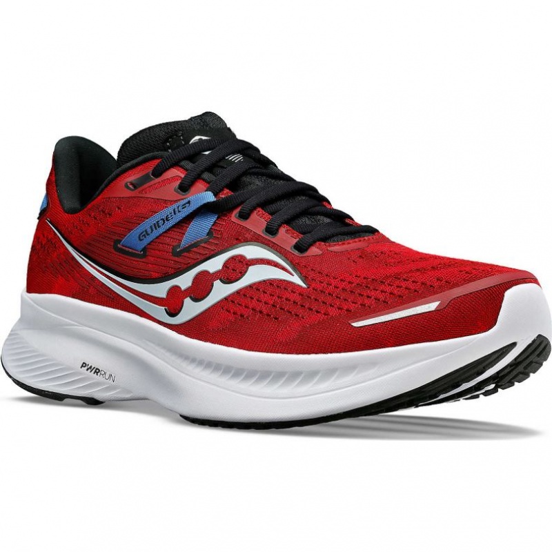 Saucony Guide 16 Men's Running Shoes Red | NEW ZEALAND MWXFH