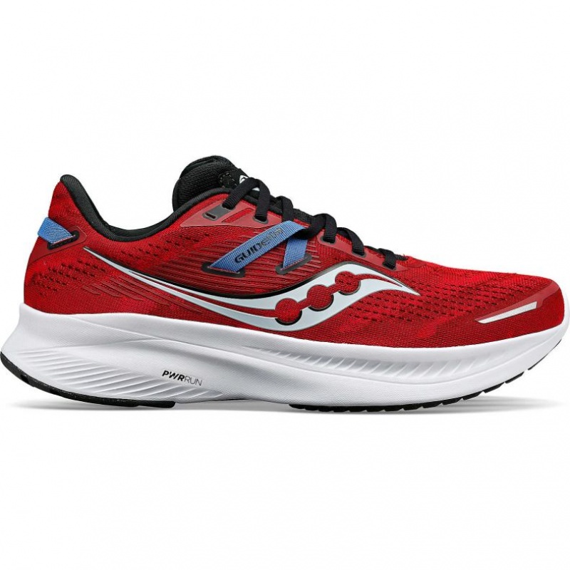 Saucony Guide 16 Men\'s Running Shoes Red | NEW ZEALAND MWXFH