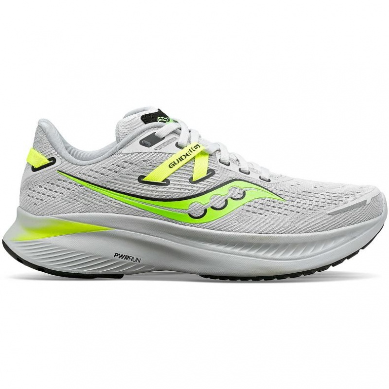 Saucony Guide 16 Men\'s Running Shoes White | NZ YHTQC