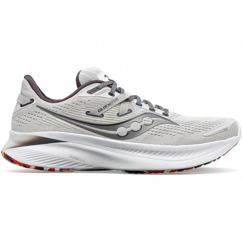 Saucony Guide 16 Men\'s Running Shoes White | NEW ZEALAND RHTVX