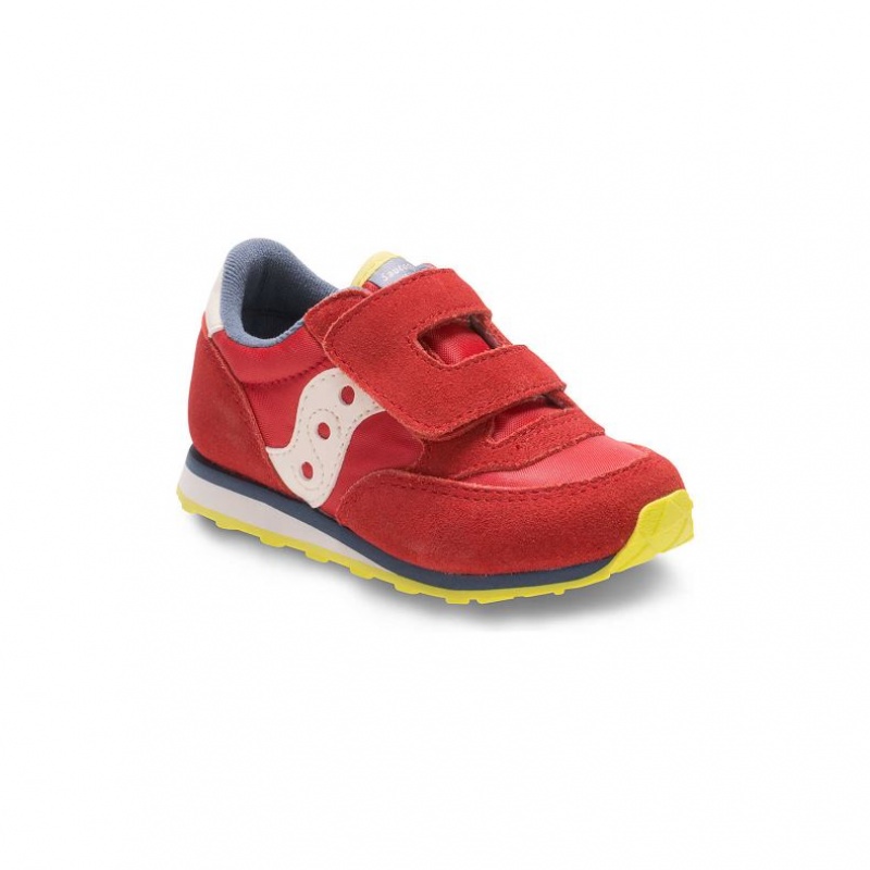 Saucony Jazz Hook & Loop Big Kids' Sneakers Red | NEW ZEALAND EOJWB