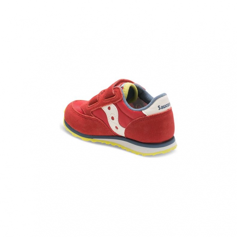 Saucony Jazz Hook & Loop Big Kids' Sneakers Red | NEW ZEALAND EOJWB