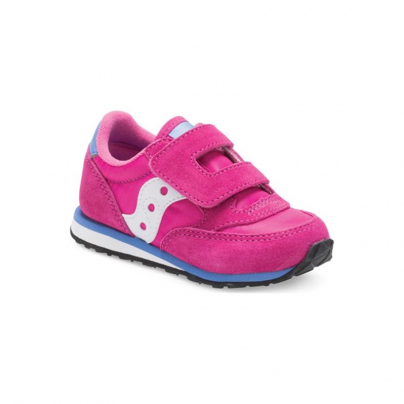 Saucony Jazz Hook & Loop Big Kids' Sneakers Pink | NZ IJMBS