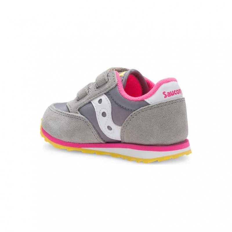 Saucony Jazz Hook & Loop Big Kids' Sneakers Grey | NEW ZEALAND GMYCH