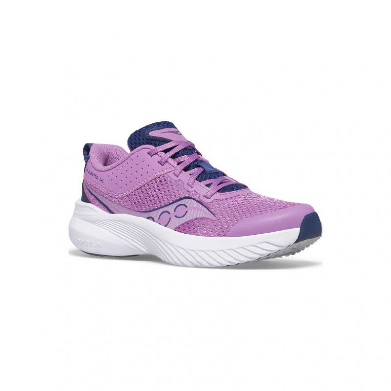 Saucony Kinvara 14 Big Kids' Sneakers Purple / Indigo | NEW ZEALAND LIAEY