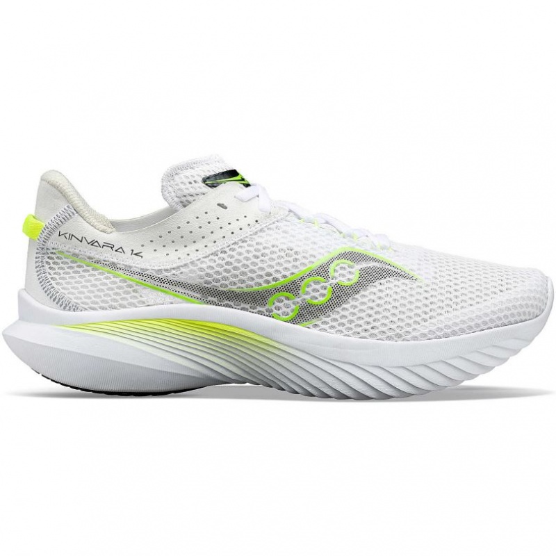 Saucony Kinvara 14 Men\'s Running Shoes White | NZ KUBZD