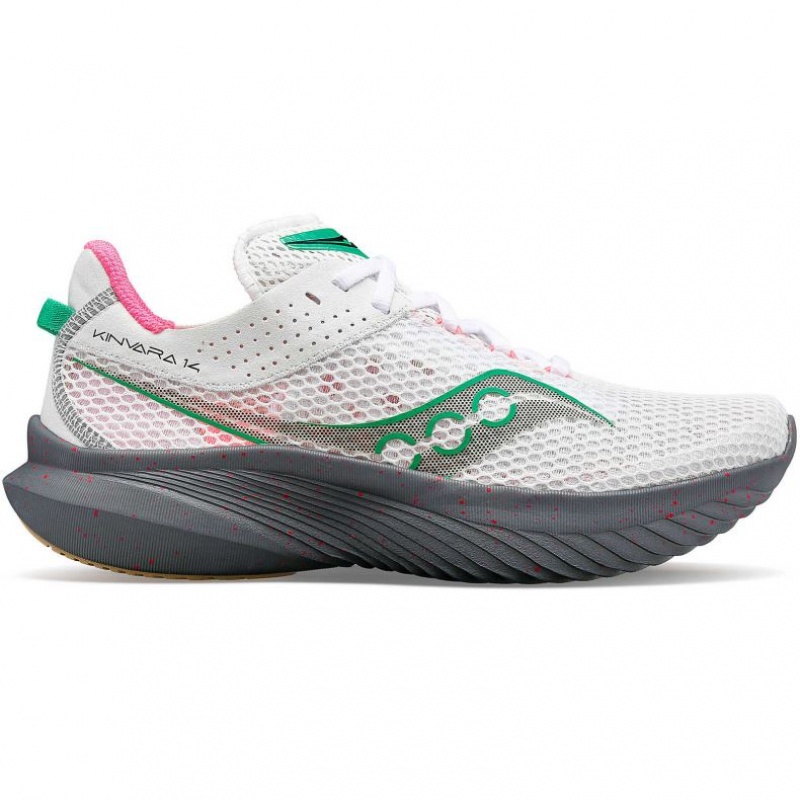 Saucony Kinvara 14 Women\'s Running Shoes White | NEW ZEALAND HVDXU