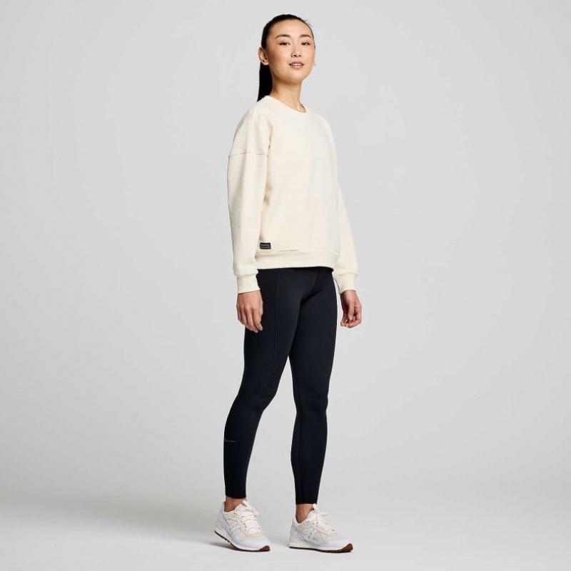 Saucony Recovery Crew Women's Sweatshirt White | NEW ZEALAND LSTGZ